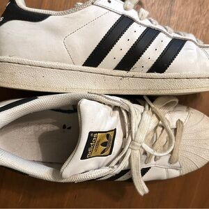 Adidas Women's White and Black Athletic Shoes